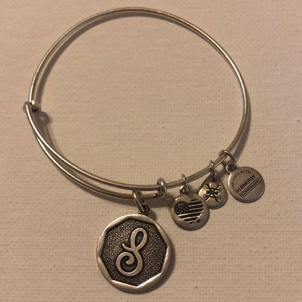 Alex And Ani "S" Initial Bangle - image 2